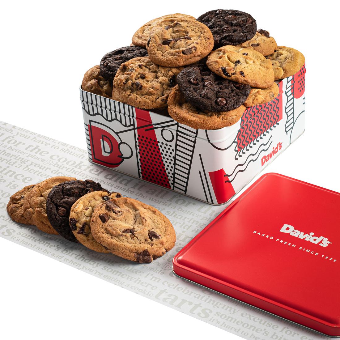 Fresh Baked Assorted Cookies Tin - 2LB